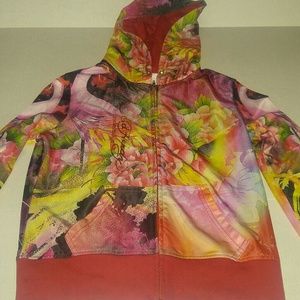Really Nice Ed Hardy Zip Up Hoodie Jacket Size L